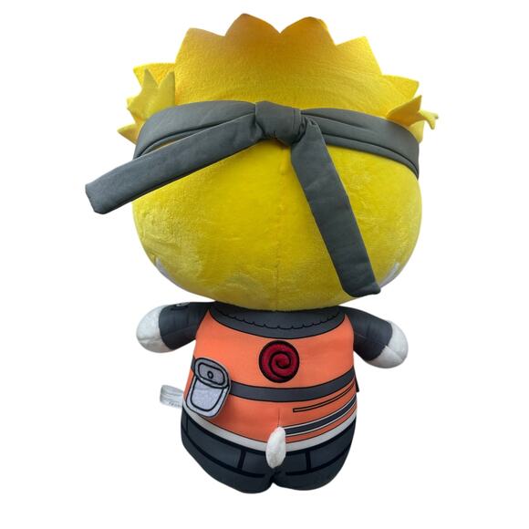 Naruto Shippuden x Hello Kitty Naruto Uzumaki 13” Plush Doll Kidrobot Sanrio - Picture 2 of 6